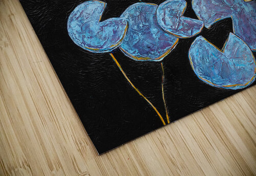 Blue Lilypads Yellow flowers  Elizabeth A Evans puzzle