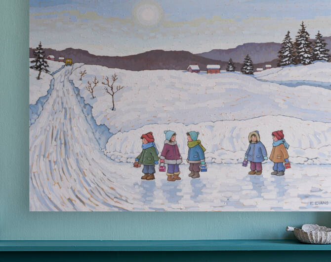 Bus Stop by Elizabeth A Evans