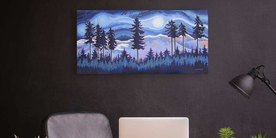 Moonlit Pines by Elizabeth A Evans