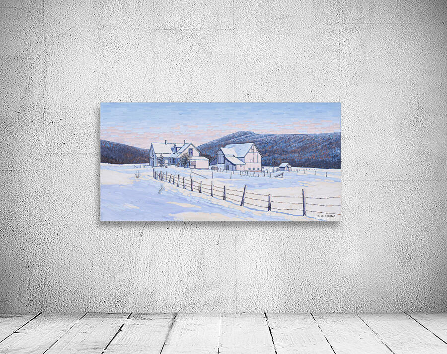 Farm House Winter Sleep  Wall Preview