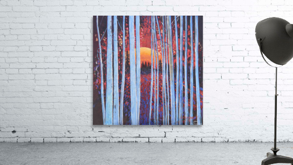  Blue Aspens at Dusk Wall Preview