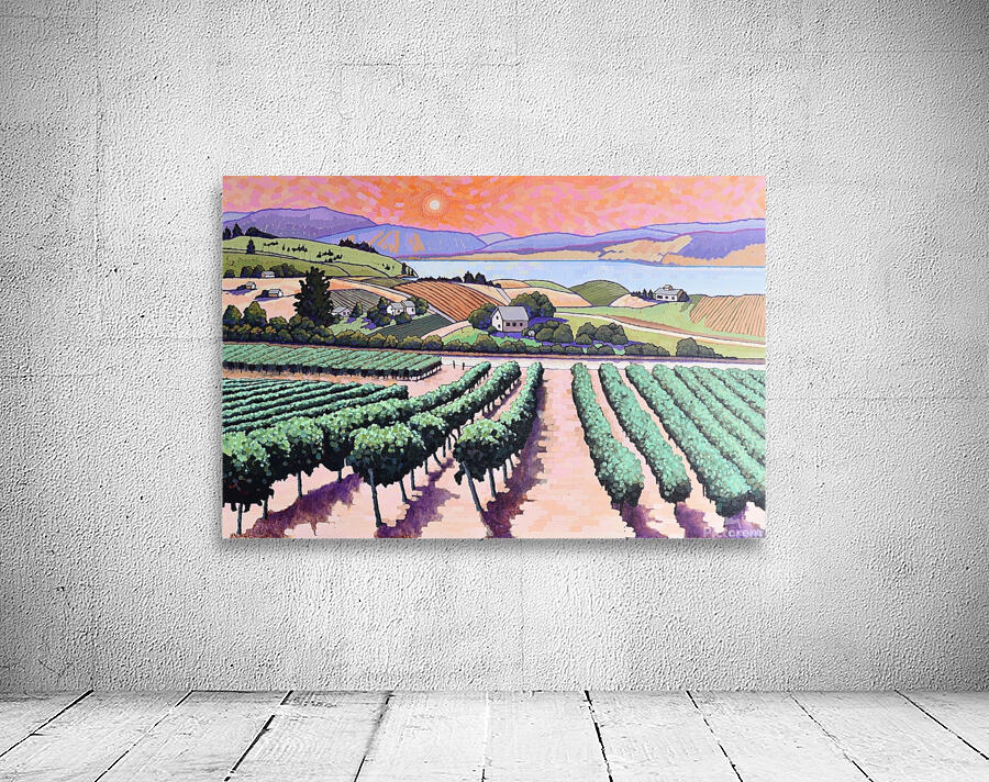 Sun Kissed Okanagan Vineyard Wall Preview