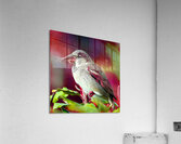 Natures Symphony: A Tapestry of Floral Beauty and Avian Grace Acrylic Print