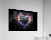 flame artistic heart love Acrylic Print