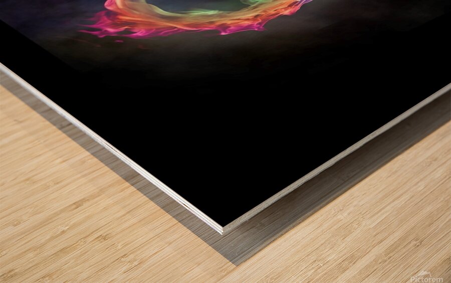 flame artistic heart love Wood print