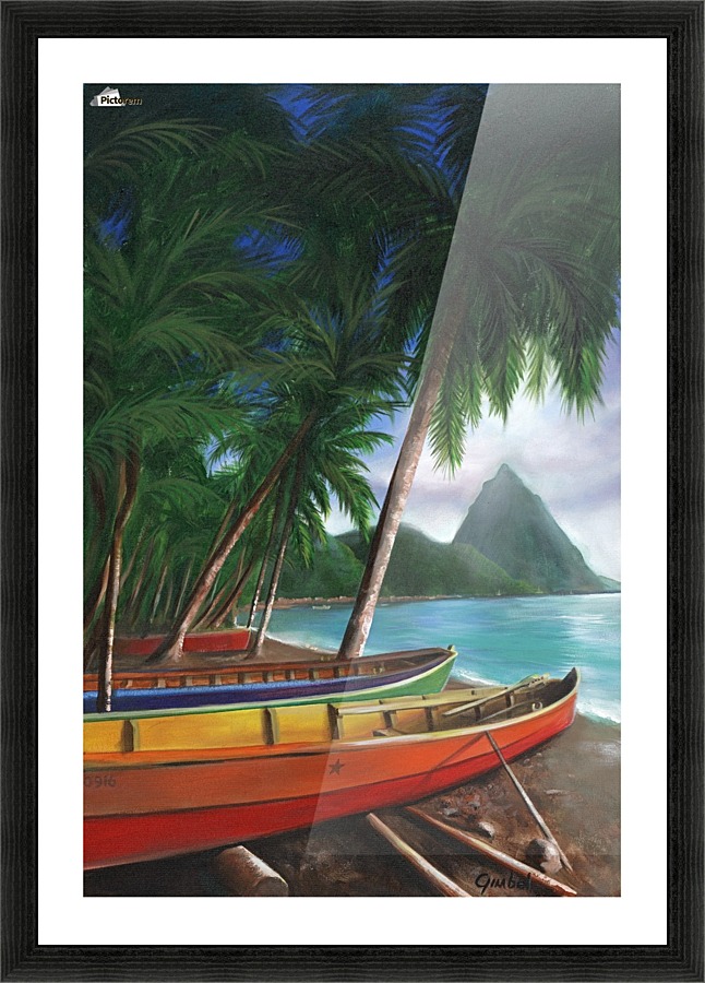 St. Lucia Picture Frame print