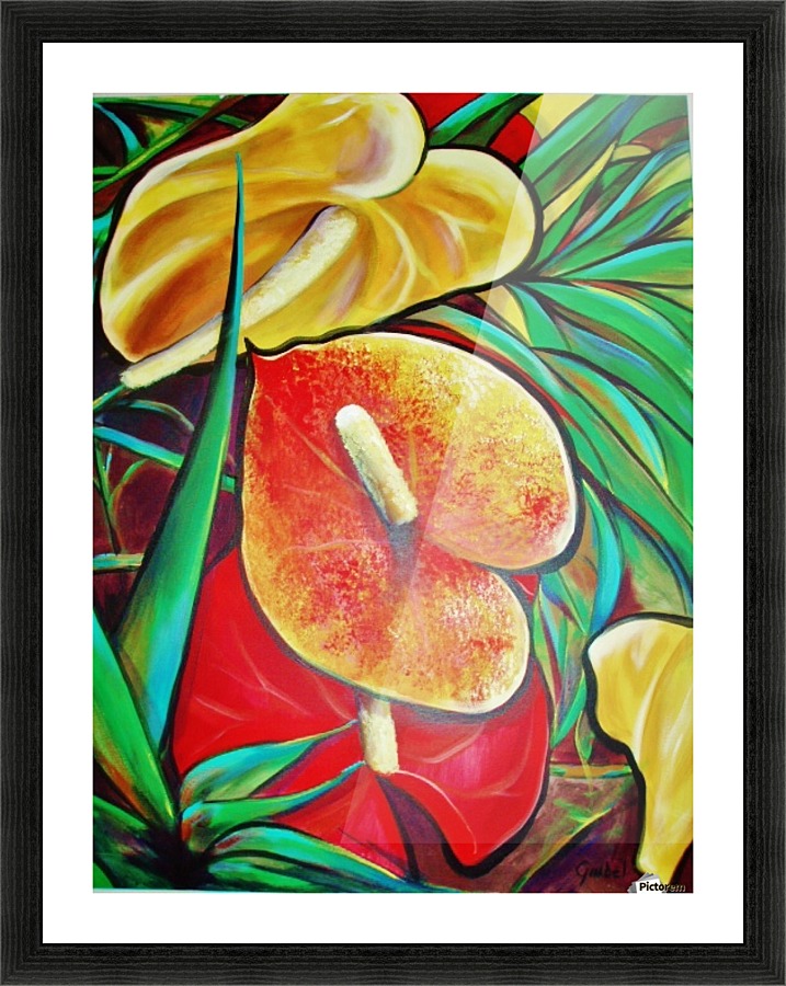 j's bouquet Picture Frame print