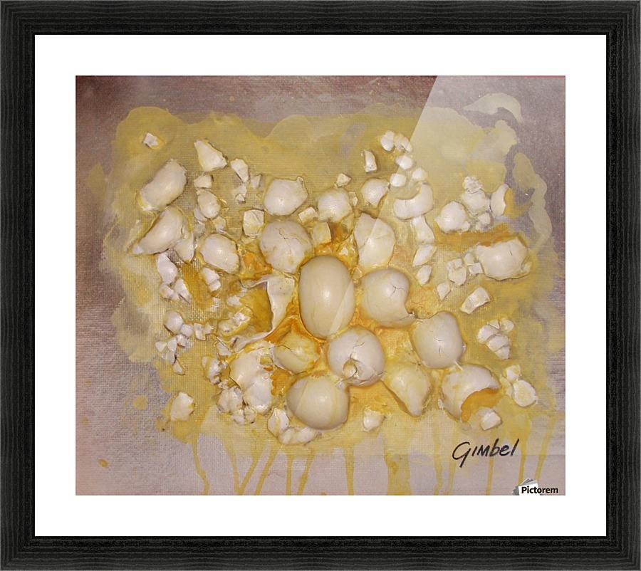scrambled eggs Picture Frame print