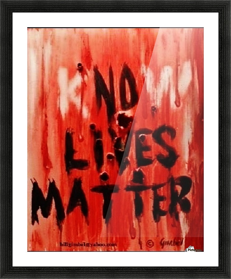 KnoW  lives matter Picture Frame print
