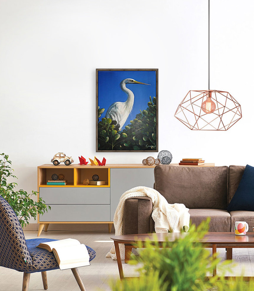 White Heron 1 Reproduction