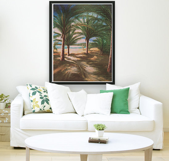 Shady beach Reproduction