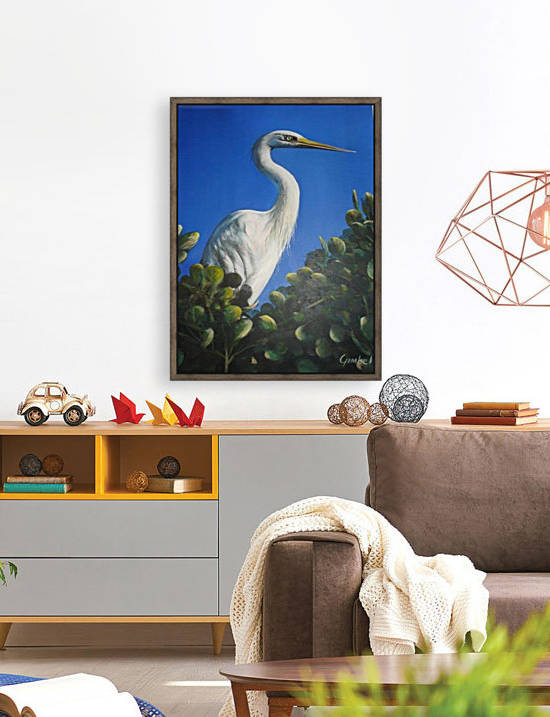 White Heron 1 Reproduction