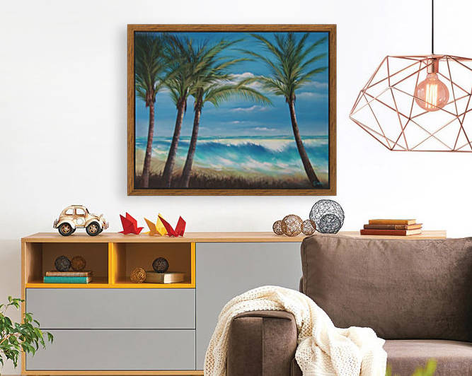 windy beach Reproduction
