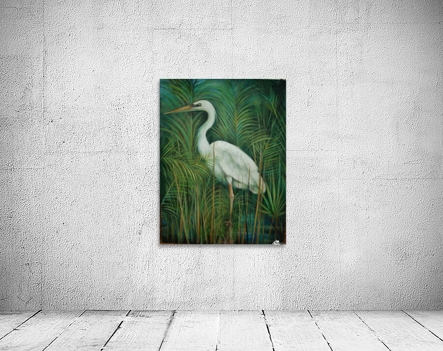 white heron 2 Wall Preview