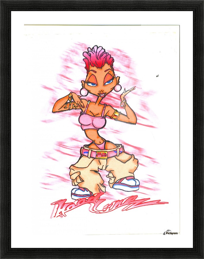 Hoodlinez_001 Picture Frame print