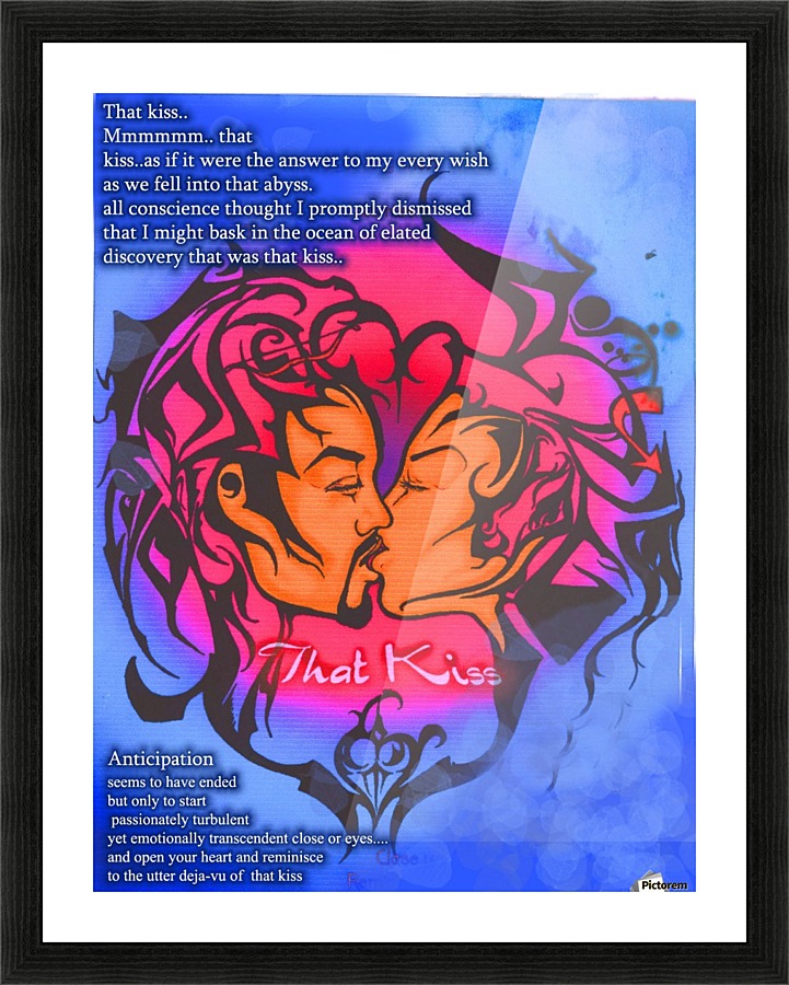 that kiss Picture Frame print