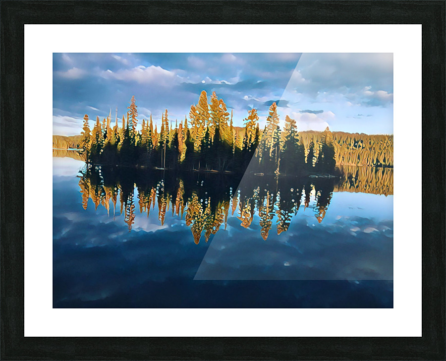 Oyama Lake Picture Frame print