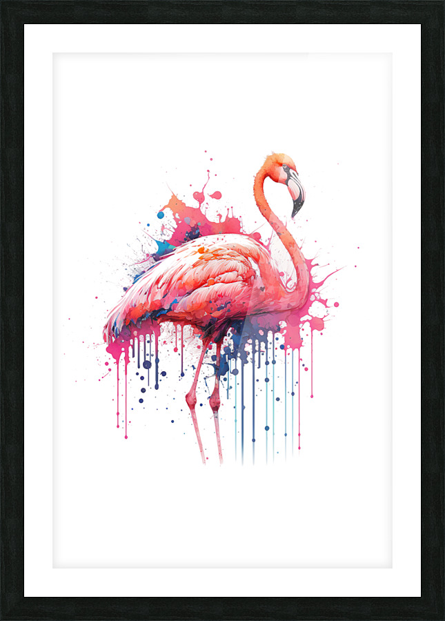 The Flamingo Picture Frame print