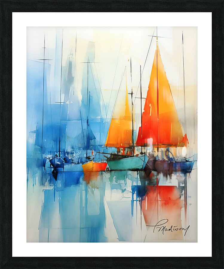 Sailboats Picture Frame print