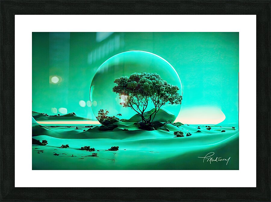 Jade Desert Picture Frame print
