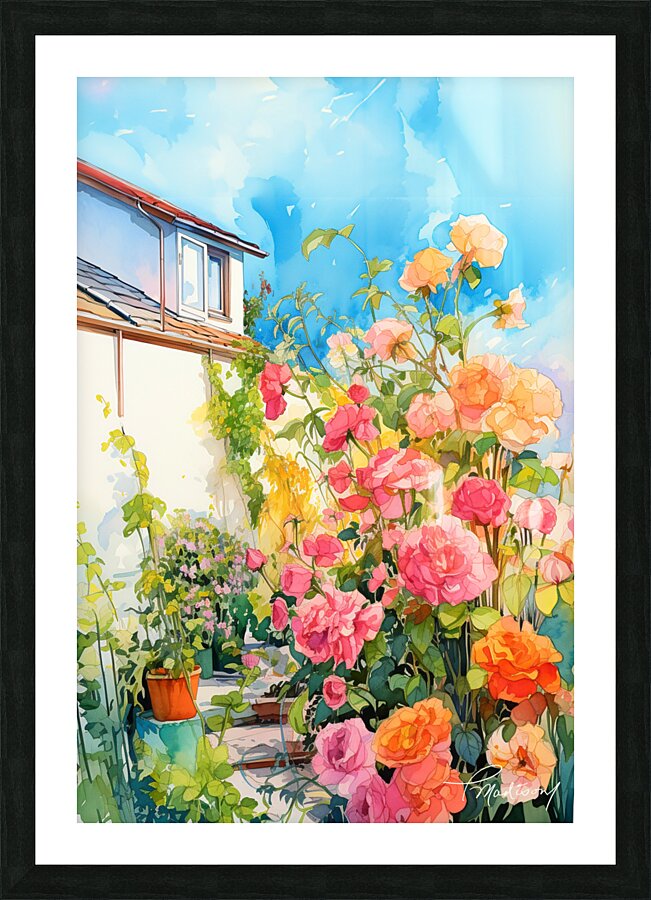 Roses in Bloom Picture Frame print