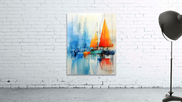 Sailboats Wall Preview