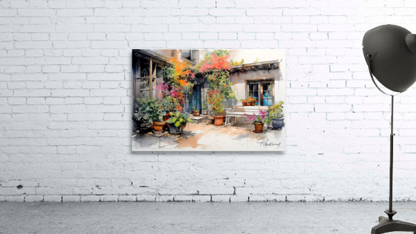 Courtyard Flowers Wall Preview