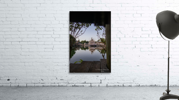 Steam Boat reflection  Wall Preview