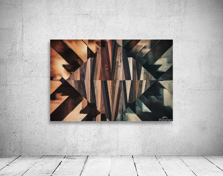 Wooden pattern texture abstract background 1 Wall Preview