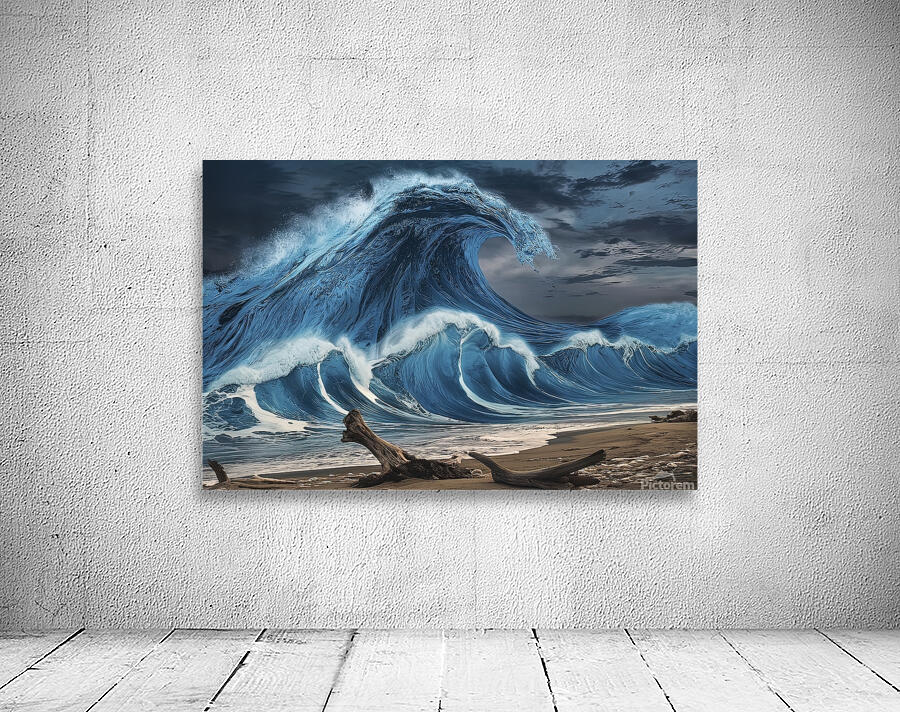 Blue ocean wave 3 Wall Preview