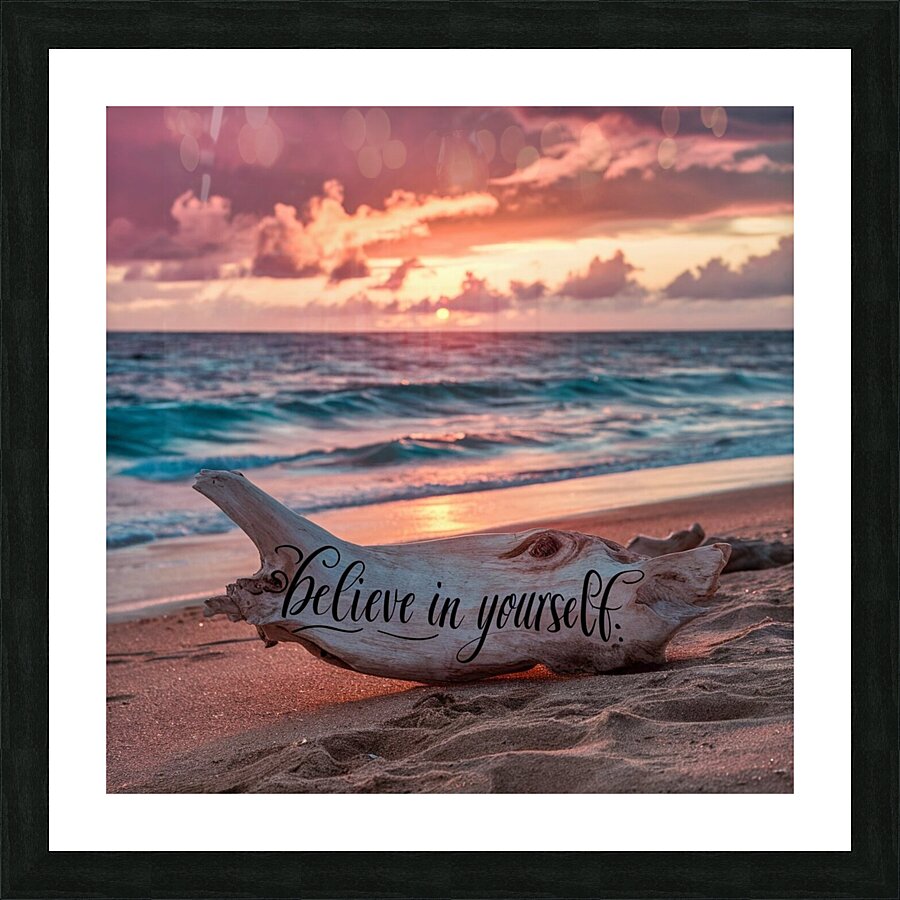 Believe in yourself Picture Frame print