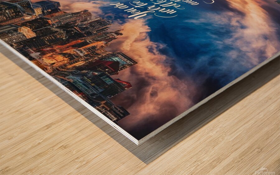 You are never too old to set another goal or to dream a new dream Wood print