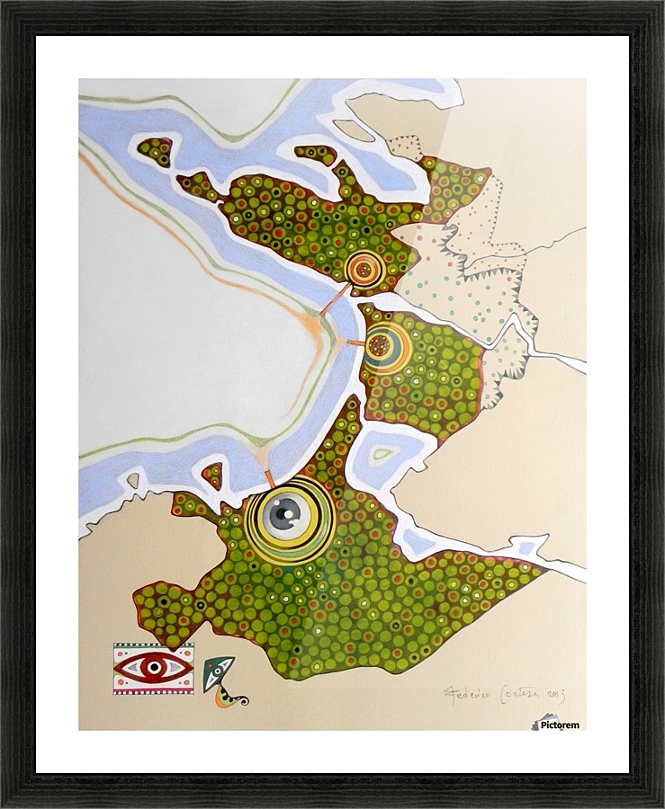 the green nation Picture Frame print