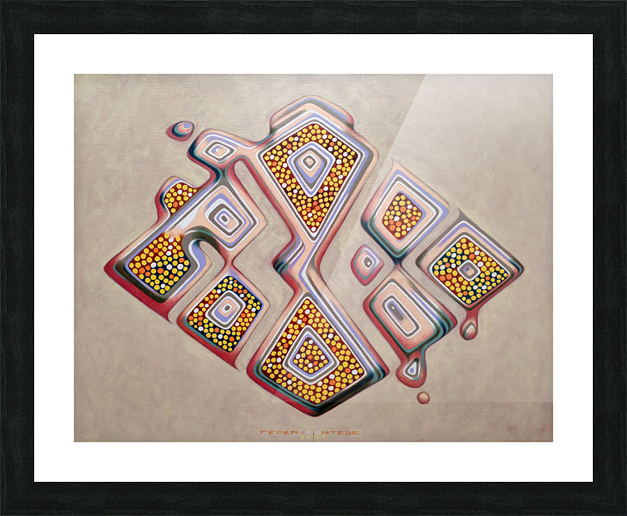 Rorschach number 6 Picture Frame print