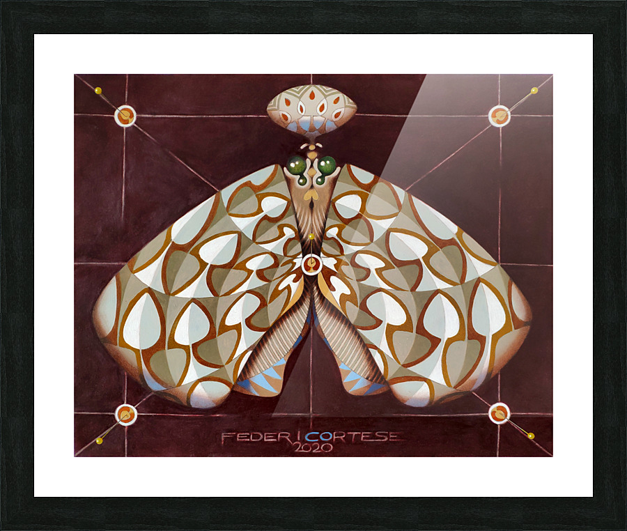 Spades butterfly Picture Frame print