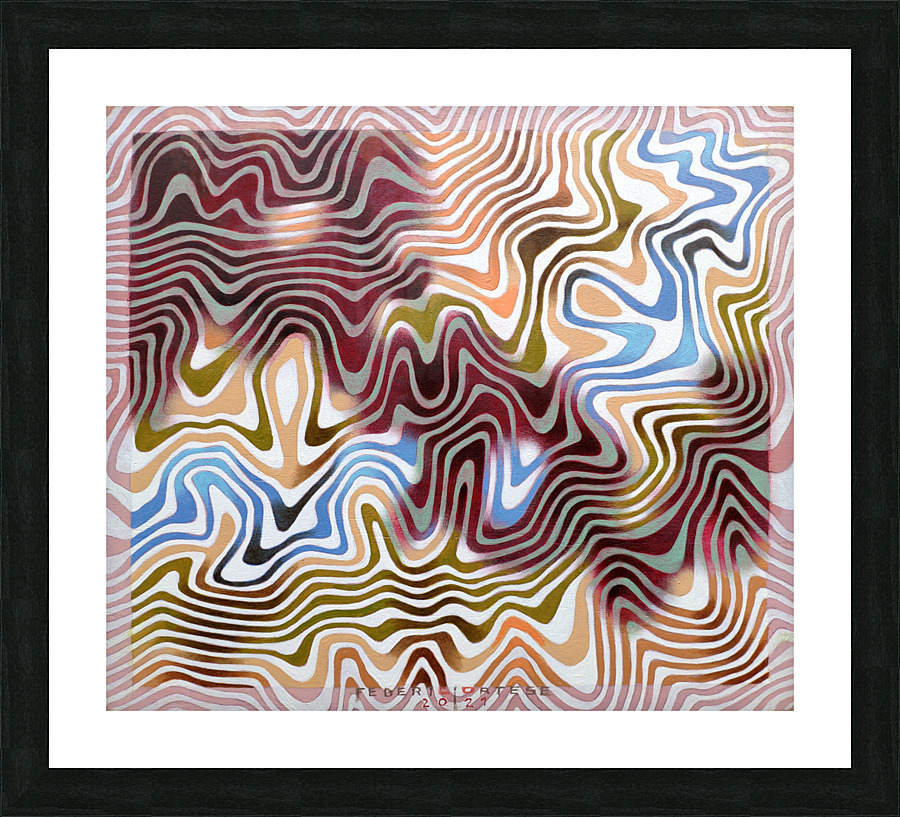 Relief number 9 Picture Frame print