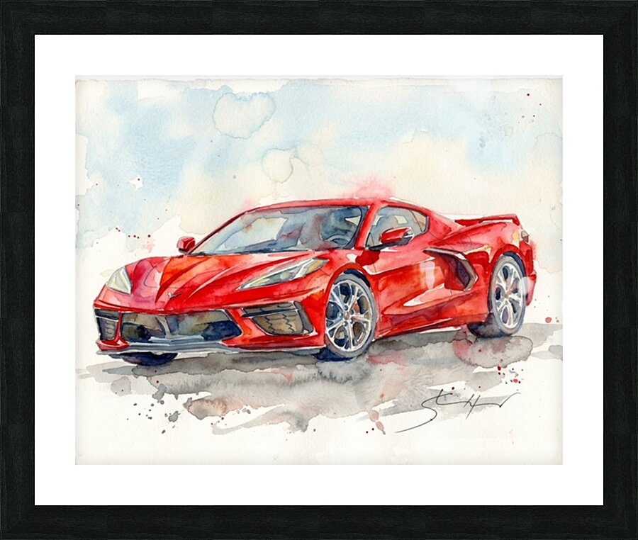 2026 CORVETTE Picture Frame print