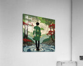 Man In the Swirling River Acrylic Print