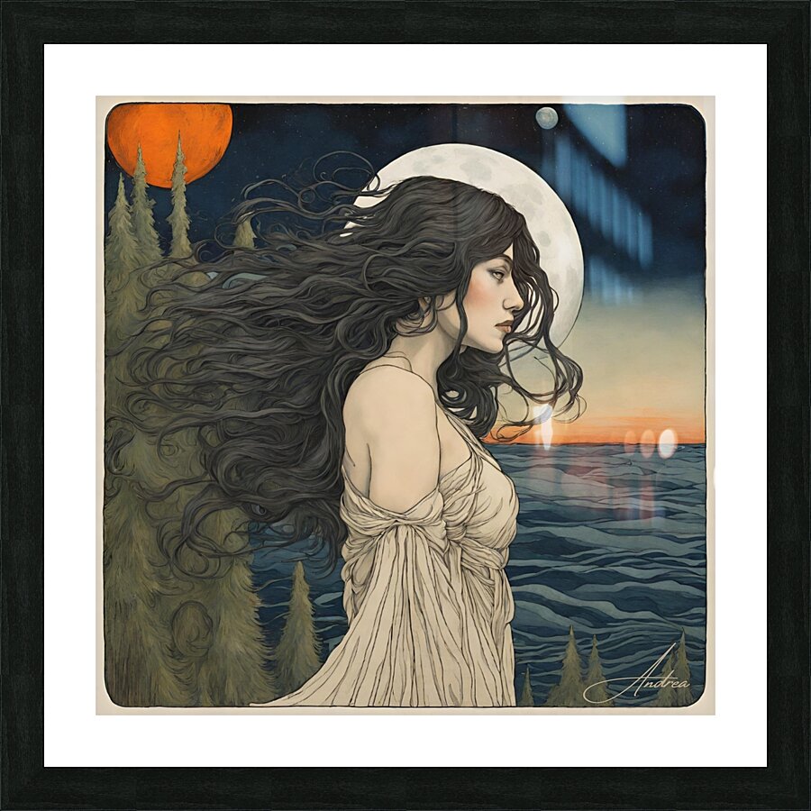Contemplation Rising Picture Frame print