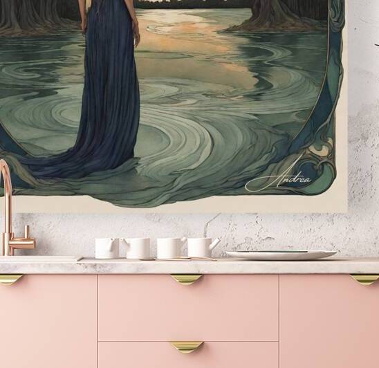 Wading with the Moon by Andrea Record