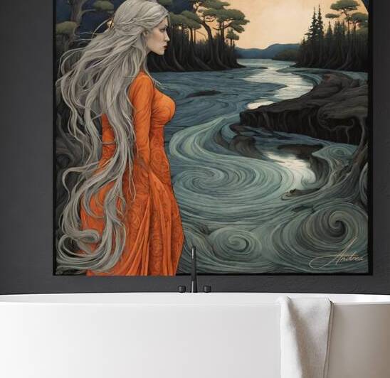 Whirling River Night by Andrea Record