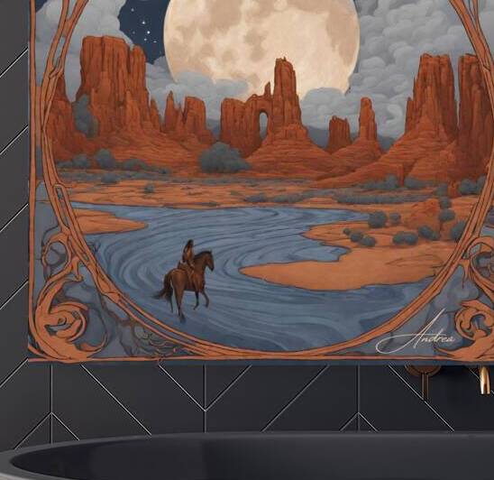 Lone Ride Under Many Moons by Andrea Record
