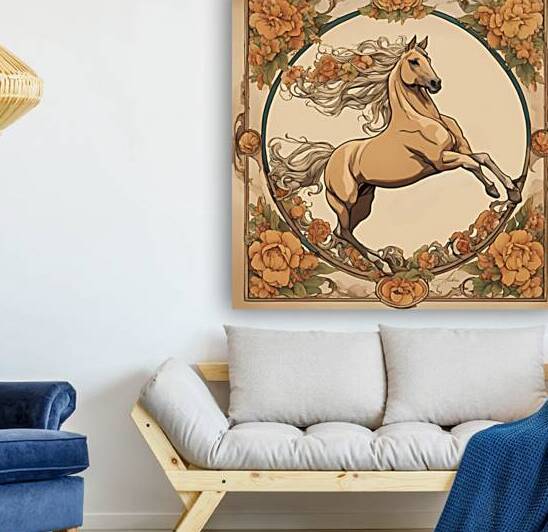 Flying Palomino Reproduction