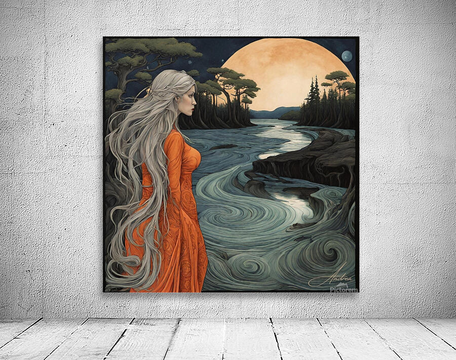 Whirling River Night Wall Preview