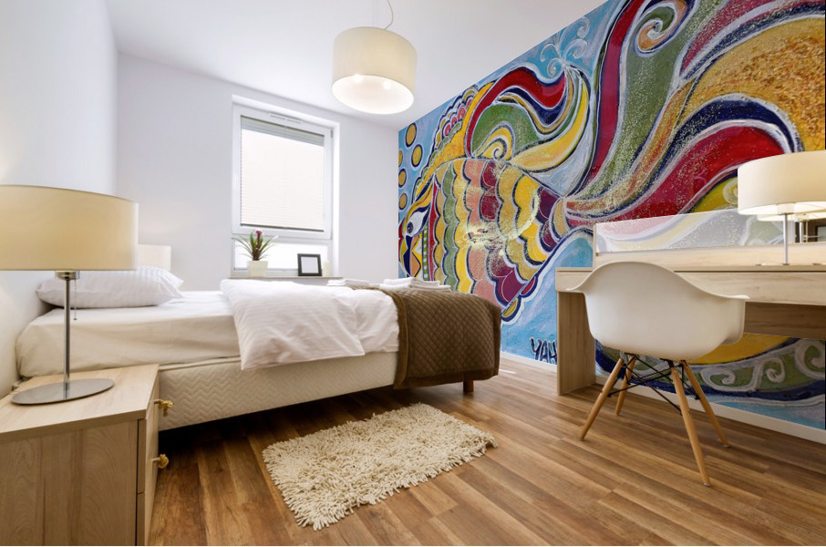 Rasta Fish Mural print
