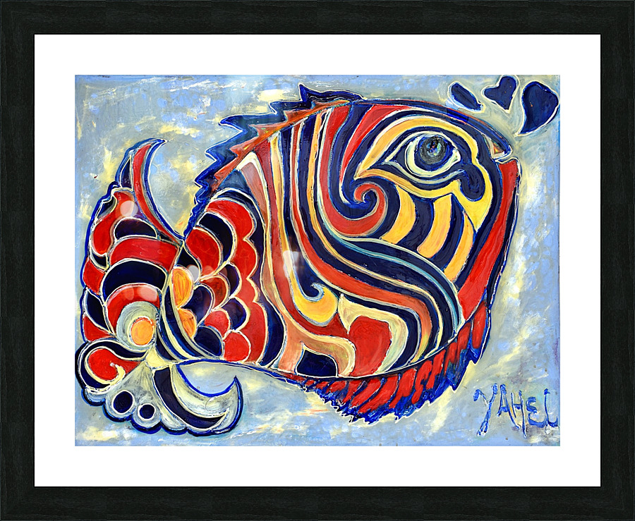 Party Fish Picture Frame print