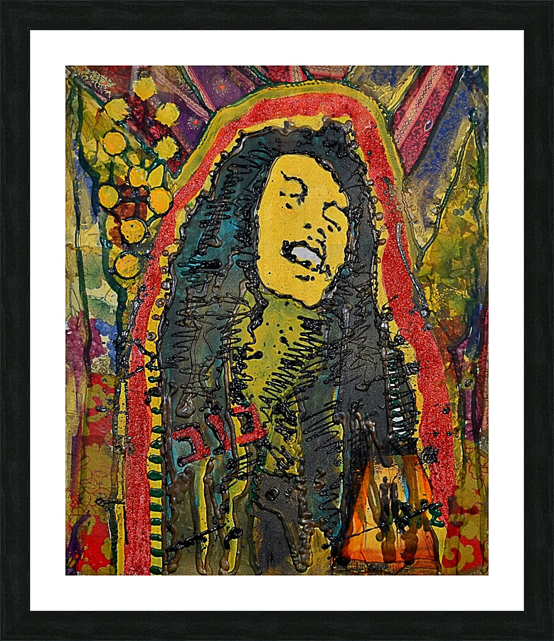 the Rasta Rebbe Picture Frame print