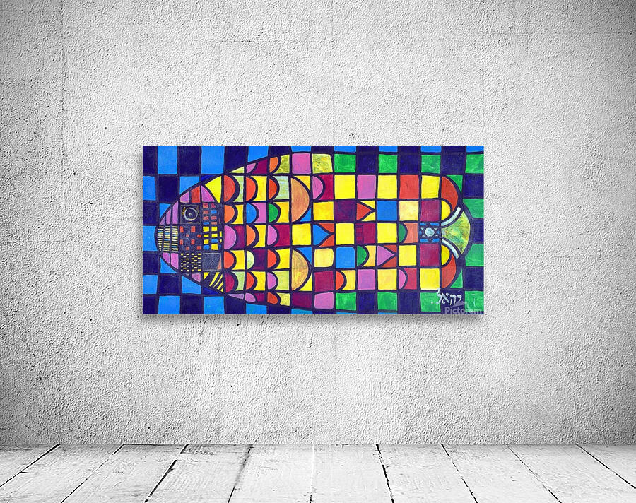 Hamsa Fish  Wall Preview