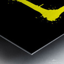 Yellow Brown Red Colorful Graffiti Illustration T Metal print