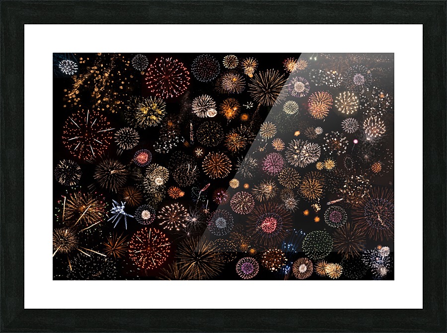 Fire Blooms Picture Frame print